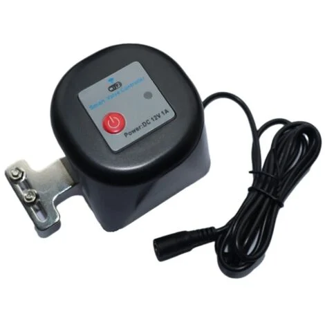 Elettrovalvola intelligente, regolabile, WiFi, IP 44, 12V, 1A, compatibile con Tuya, nera