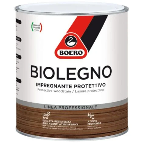 Biolegno impregnante protettivo per legno colore teakconfezione 0.75 lt