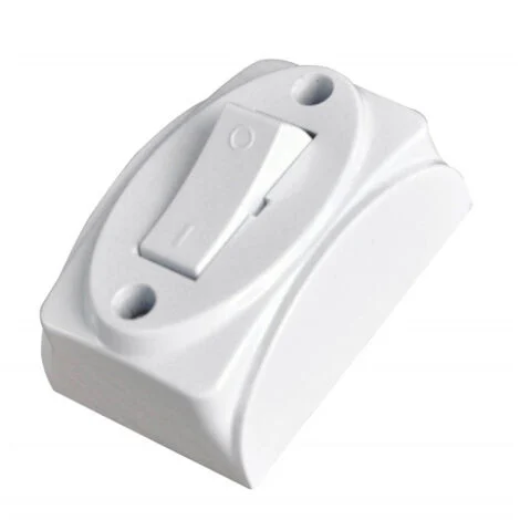Techly Interruttore di corrente 2A 250V da muro bianco