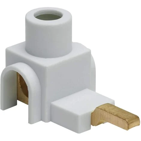 Domino Electric - Morsettiera elettrica - Terminale di collegamento elettrico - Pettine elettrico - Terminale di collegamento 25 mm ² Isole A Linguetta Grigio - Debflex - 707190