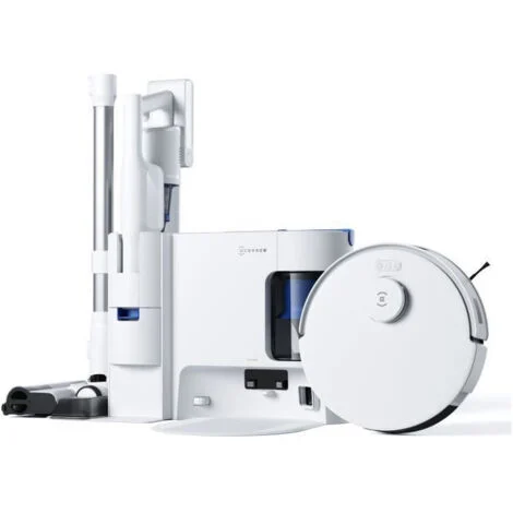 ECOVACS DEEBOT N20 COMBO - Robot Aspirapolvere + Scopa con Stazione - Doppio Svuotamento Automatico - Potenza 10 kPa