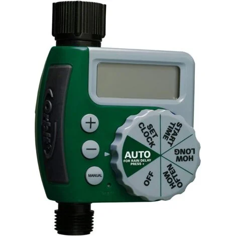 Sistema di irrigazione automatico con timer da giardino, timer per irrigazione automatica con rubinetto, sistema di irrigazione da giardino con controller per irrigazione a goccia per giardino in serr