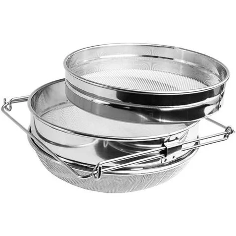 Doppio filtro in acciaio inox, filtro per miele, apicoltore
