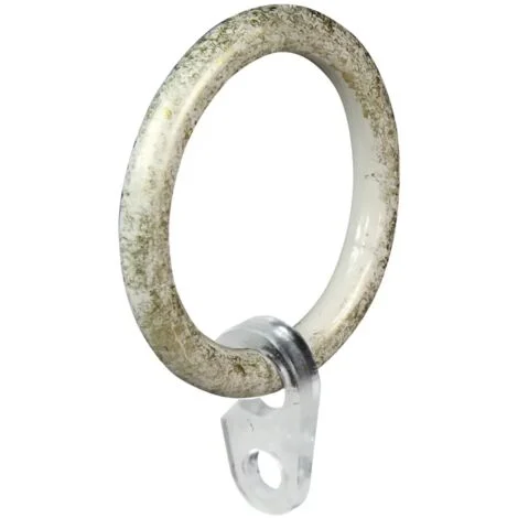 8 anelli avorio oro per tubo tenda diametro 20 mm