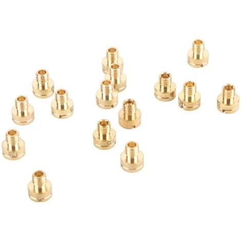 Kit getto principale carburatore da 15 pezzi, 88-150, in metallo resistente, per Mikuni N100 604, VM22, VM24, VM26, VM30