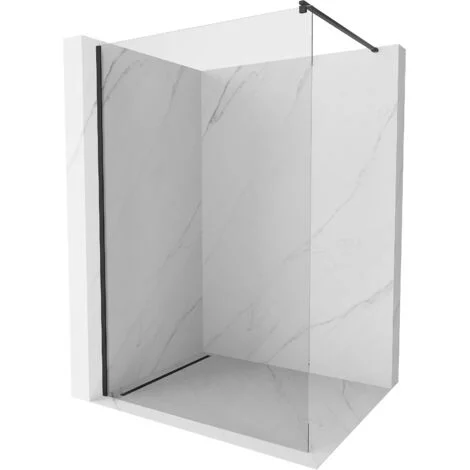 Mexen Kioto parete doccia Walk-in 105 x 200 cm, trasparente 8 mm, nero - 800-105-101-70-00