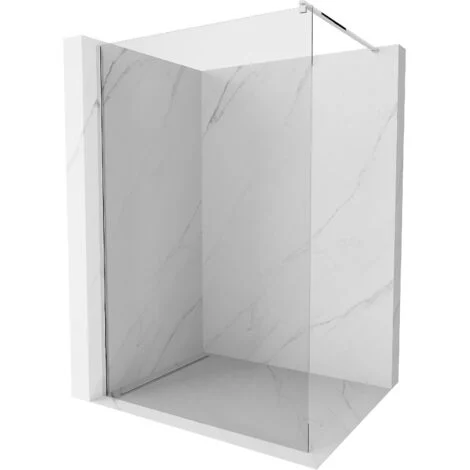 Mexen Kioto parete doccia Walk-in 115 x 200 cm, trasparente 8 mm, cromo - 800-115-101-01-00