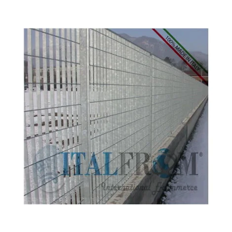 PANNELLO RECINZIONE MODULARE IN GRIGLIATO ZINCATO A CALDO CLASSIC- MAGLIA:mm69X132 - MISURA:mm1992x1985 h