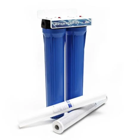 Naturewater Filtro dell'acqua a 2 livelli NW-BRK02, con cartucce filtranti da 508 mm, attacco tubo 26,16 mm