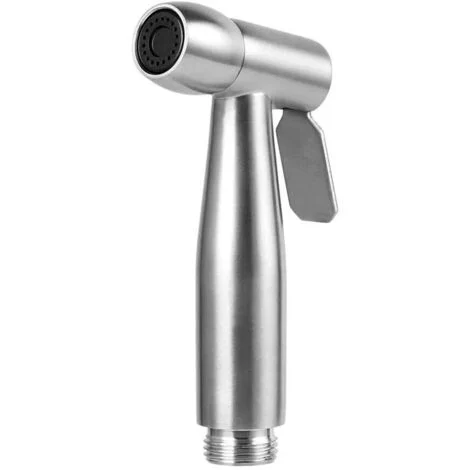 Spruzzatore per bidet portatile - Spruzzatore per WC Spruzzatore per WC in acciaio inossidabile con gancio per la pulizia del WC, il bagno degli animali domestici, l'igiene personale