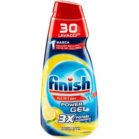 Detersivo Lavastoviglie All in 1 Max Power Gel 3X Poteri Sgrassanti Limone 600ml