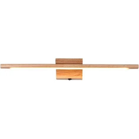 Lampada da specchio per bagno in legno con interruttore, moderna applique da parete a LED per interni, lampada impermeabile IP44