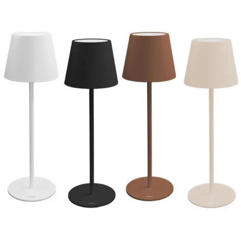 LAMPADA TAVOLO ECOLIGHT NINA RICARICABILE USB DIMMERABILE 180 LM SABBIA