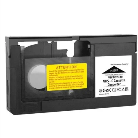 Adattatore convertitore a cassetta compatibile VHSC SVHS-C 8mm MiniDV Hi8 Video Recording