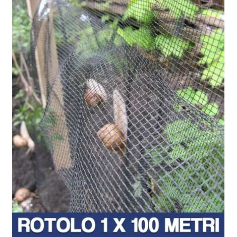 RETE PER ALLEVAMENTO LUMACHE ANTILUMACA ANTI LUMACA MT 1X100 CON 2 BALZI (34184)