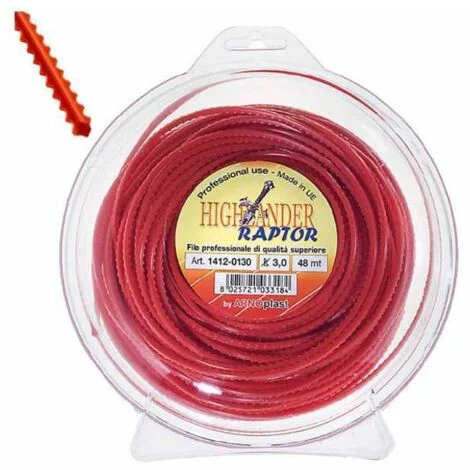 Filo Nylon Seghettato mm 3,0 m 48 Highlander