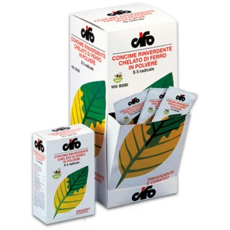 Cifo S5 Concime rinverdente chelato di ferro radicale 100 gr