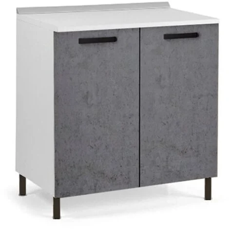Mobile base da cucina grigio cemento 80x50xh.82 cm