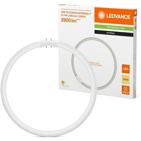 Ledvance Ring de light LED T5 FC 40/55 External P 21.5W 830 2GX13 Sostituzione per 40/55W (richiede un alimentatore speciale - Diametro: 30 cm)