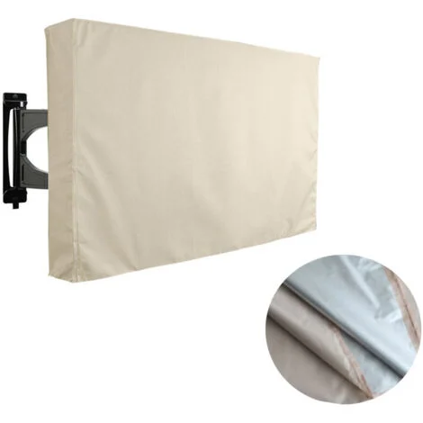 Copri TV in tessuto Oxford beige
