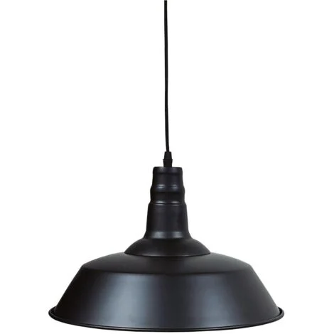 Lampadario a sospensione serie "Kayes" E27 (40W massimo 230V) IP20 Ø36cm colore nero