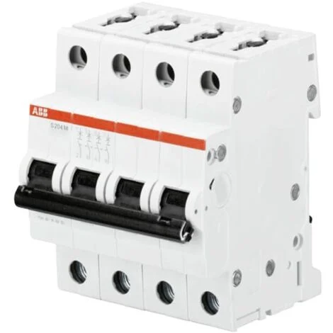 Interruttore magnetotermico Abb S204M 4P 32A 10kA curva C 4M S550789
