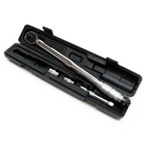 Chiave dinamometrica 1/2" (12,7mm) 28-210Nm acciaio al carbonio Bussole 17mm 19mm
