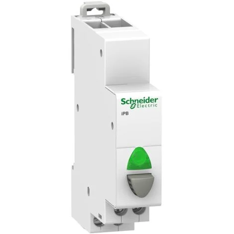 Pulsante modulare 20A 1Z con spia luminosa verde iBP A9E18036