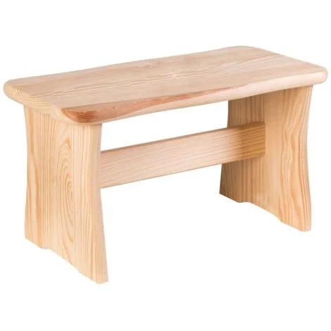 SGABELLO 'BASSO' cm 35 x 18 x h 21,5 - legno chiaro