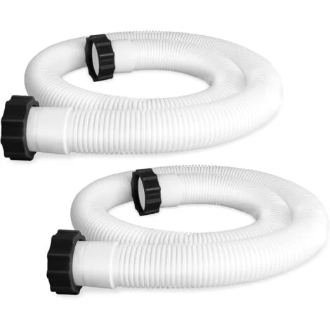 Tubi flessibili per piscine fuori terra, 2 pezzi, diametro 3,8 cm, tubo flessibile di ricambio per pompa piscina, accessori per tubi flessibili per pompa filtro