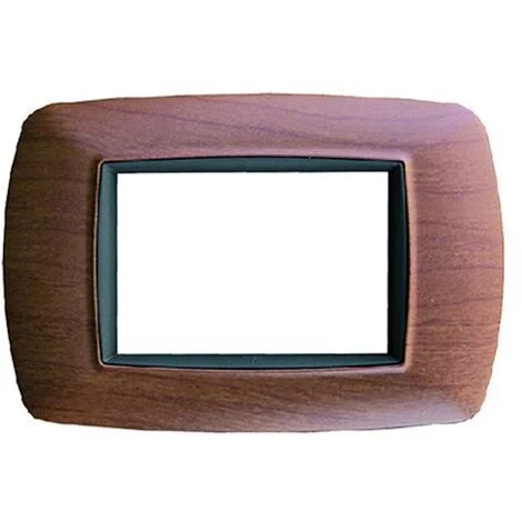 Placca Effetto Legno Chiaro 'Feb'3 Posti - '2983/Lc' Compatibile Serie Magic