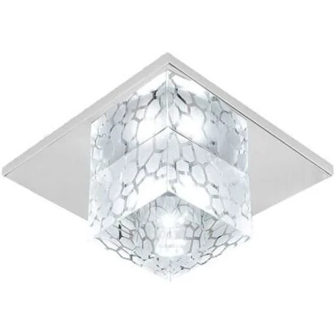 1X Lampada da Soffitto Moderno Plafoniera LED Quadrato Lampadario da Soffitto per Camera da Letto Soggiorno Corridoio 5W 12CM Luce Bianca