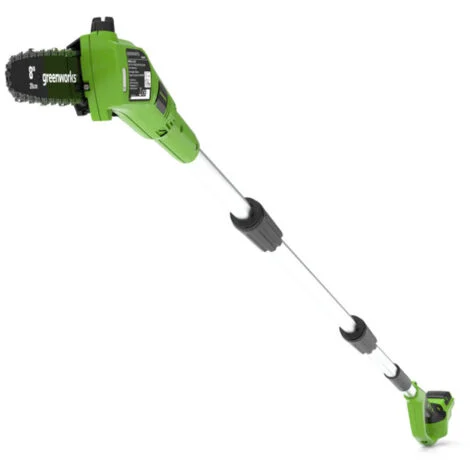 Potatore a palo GREENWORKS 24V - 20 cm - Senza batteria o caricabatterie - G24PS20