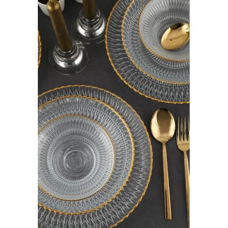 Set di stoviglie Set 100% Bicchiere da bere Trasparente