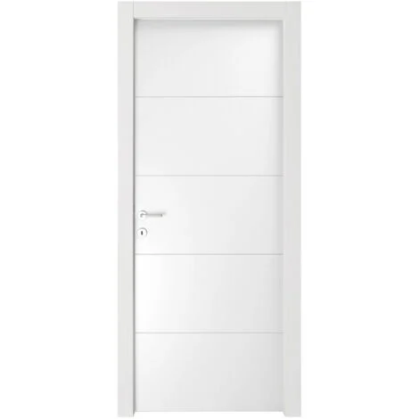 PORTA MOD. RIGHE LACCATO BIANCO CM. 210X70 S/MANIGLIE