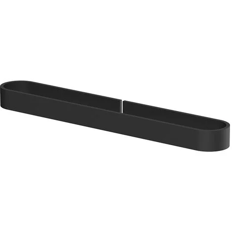 Portasalviette 40 cm nero serie evolution - fissaggio con biadesivo o ad incollo