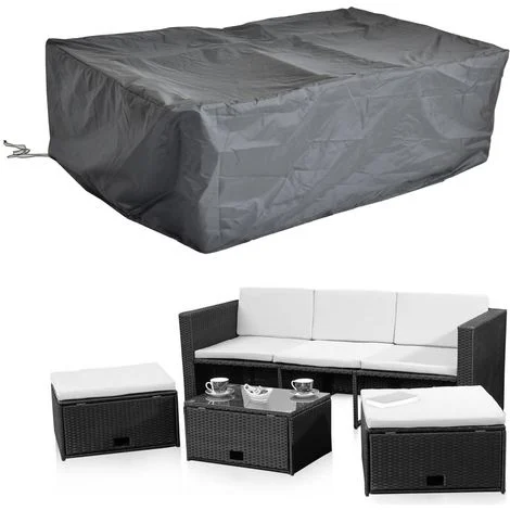 247x130x108 CM Copertura protettiva Mobili da giardino Copertura telone Copertura telone in tessuto