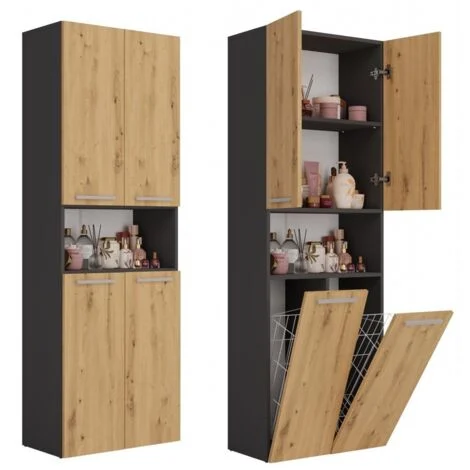 Nel pilastro da bagno ARTISAN 2K/DK ANTRACITE