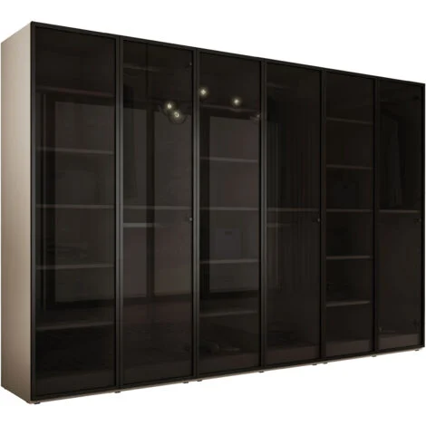 Armadio: Beige Sabbia / Vetro Antisol, 300 x 200 x 51 cm