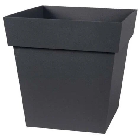 Vaso Quadrato Toscano 22 L - Grigio Antracite