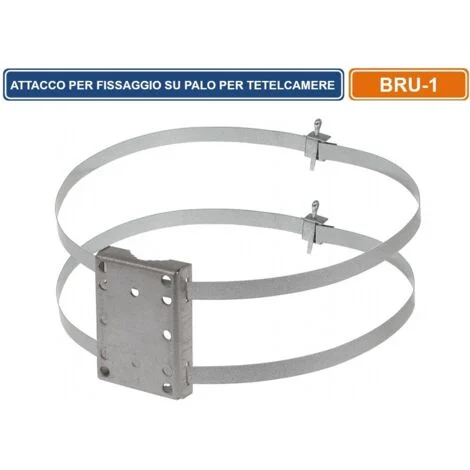 SUPPORTO ATTACCO PER FISSAGGIO A PALO UNIVERSALE PER TELECAMERE CCTV
