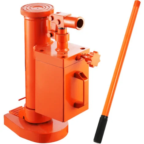 VEVOR Martinetto Idraulico 305 x 140 x 370 mm Martinetto ad Artiglio Girevole a 360° Sollevatore 5 Tonnellate Capacita di Sollevamento 10 Tonnellate Altezza Puntale 25-300 mm per Macchinari, Industria