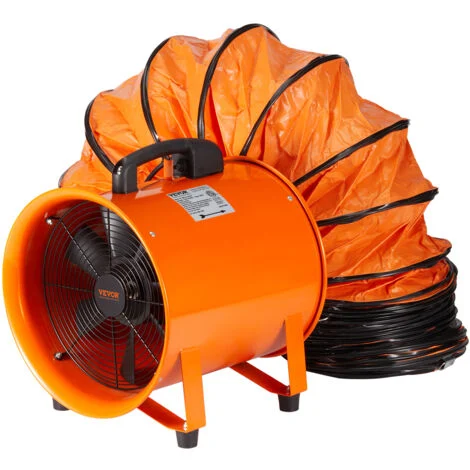 VEVOR Ventilatore di Scarico Motore 367W Estrattore deAria Condotto Industriale 304,8 mm Tubo di Scarico Volume deAria 2574 CFM Ventilatore di Scarico per Estrarre Fumo Velocita 2800 giri/min