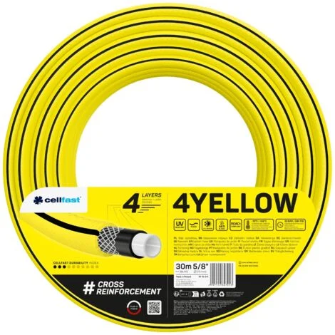 Tubo da giardino giallo 4 5/8'' 30MB - C 10-511