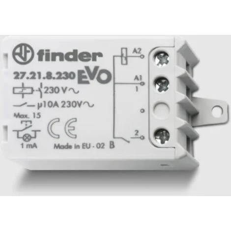 Relè a impulso Incasso Finder 27.21.8.230.0000 1 NA 230 V/AC 10 A 2300 VA 1 pz.