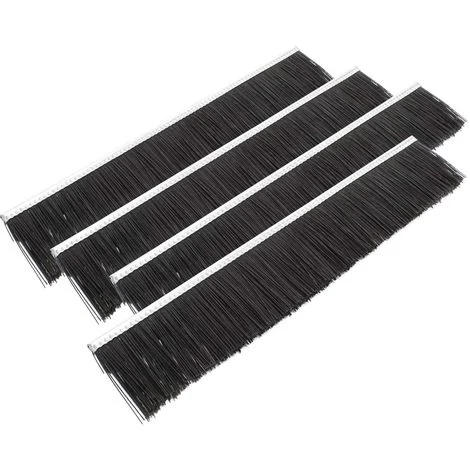 Wiltec Spazzole di ricambio 50 cm per spazzatrice da prato da 95 cm 4 pezzi Trattorino tosaerba