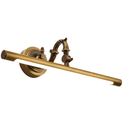 Lampada da specchio da bagno a LED vintage Applique da bagno Illuminazione da bagno in ottone IP44 Illuminazione da tavolo da toeletta impermeabile Lampade da specchio cosmetiche, Lampada da specchio