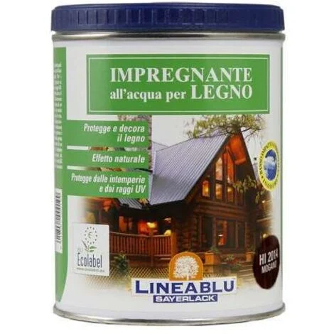 Blu Sayerlack Impregnante per Esterni - Mogano - 2,5 l