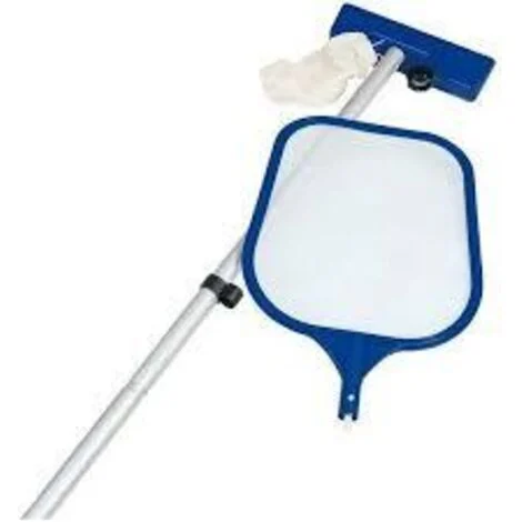 KIT MANTENIMENTO PER PISCINE MANUTENZIONE PISCINA RETINO + SPAZZOLA ASPIRANTE