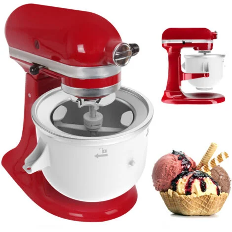 Accessorio per gelatiera per robot da cucina KitchenAid. Per yogurt gelato, gelato e sorbetto. Adatto a robot da cucina da 4,5 litri e più grandi.
